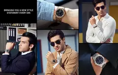 SAPPHERO Relógios masculinos marcas de luxo movimentos importados aço inoxidável relógios à prova dwaterproof água presente masculino relógios de quartzo - comprar online