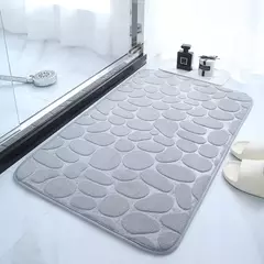 Imagem do Tapete De Banheiro Em Relevo De Calçada, Tapetes antiderrapantes, Banheira em relevo, Lavatório, Tapete lateral do assoalho da banheira, Capacho de banho