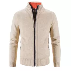 Suéter de malha de peito único masculino, cardigã justo, suéteres casuais, casacos sólidos, primavera, outono, nova moda - Wolf Magazine