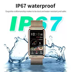 LIGE Smart Watch Mulheres Full Touch Screen Chamada Bluetooth IP67 À Prova D' Água Esportes Fitness Tracker Smartwatch Mulheres