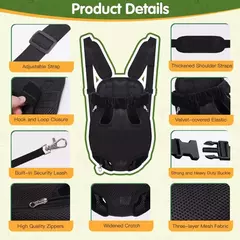Mochila frontal ajustável para transportar cães, mochila para transportar animais de estimação, para cães pequenos, gatos e filhotes - loja online