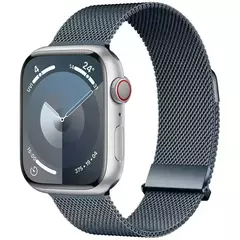 Correia para Apple Watch Band, Pulseira Milanese, Cinto de Metal, 45mm, 44mm, 42mm, Ultra 49mm, 38mm, 40mm, 41mm, iWatch Series 9, 8, 7, 6, 5, 3, SE - Wolf Magazine