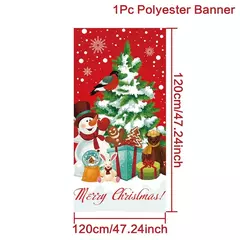 Decoração de Natal Bandeira Bandeira Pendurada Porta, Enfeites, Presentes de Natal, Decoração de Ano Novo, 2025, 2025 - Wolf Magazine