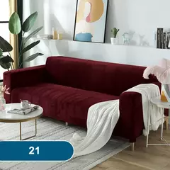 Velvet Sofa Cover adequado para braço em forma de L, estendido e mais grosso, H