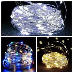 USB Fairy Copper Wire LED Guirlanda Luz String, Enfeites de Natal, Véspera de Ano Novo, Festa de Casamento, Rua Xmas Tree Decor - loja online