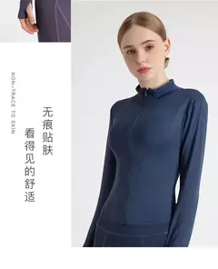 Fato de treino de mangas compridas Slim Fit para mulheres, casaco fitness, tops de ioga com buracos, jaqueta de ginástica, moletom de treino 2024