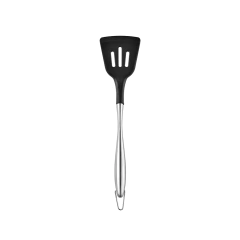 Conjunto de utensílios de cozinha de silicone com cabo oco de aço inoxidável, 12 peças, barril de armazenamento, colher de cozinha, batedor de ovos