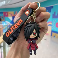 Anime naruto figura de ação brinquedos sílica gel chaveiro uchiha sasuke uchiha itachi hatake kakashi modelo boneca presentes das crianças - loja online