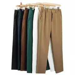 Calça de waffle masculina, calça de negócios masculina de casamento e social, vestido de baile e festa, preto e branco, nova moda, 2024 - loja online