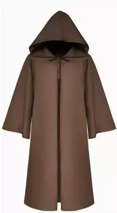 Afult masculino de alta qualidade obi-wan kenobi cos traje estrela poliéster macio guerras halloween jedi role play traje feminino aparrel