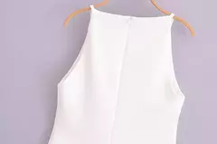 Imagem do TRAF-Mini vestido de cabedal feminino fora do ombro, elegante vestidos de festa, branco, preto, vermelho, azul, curto, verão, novo