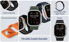 Imagem do Pulseira de Silicone Esportiva para Apple Watch Band, Ultra, 49mm, 45mm, 44mm, 42mm, Pulseira de Relógio, iWatch Series 9, 8, 7, 6, SE, 5, 4
