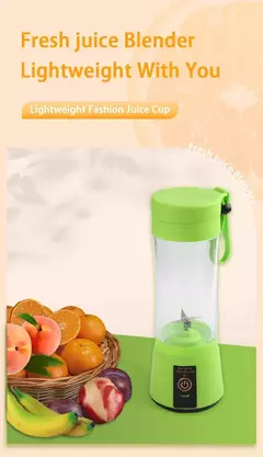 Mini Espremedor Recarregável Portátil, Elétrico, 6 Lâminas, Copo De Suco, Liquidificador De Frutas, Cozinha, Pequeno, Automático, Portátil, Smoothie Food, Casa na internet