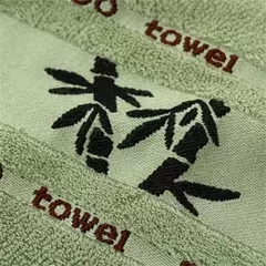Conjunto de toalha de praia de banho verde bambu para adultos, rosto, mão, esporte, banheiro, 35cm x 75cm x 2pcs, 70cm x 140cm, 1 conjunto, conjunto de 3 - comprar online