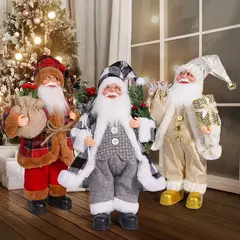 Boneca Papai Noel com Sacos De Presente, Decoração de Natal para Casa, Enfeites de Natal, 2024 - Wolf Magazine