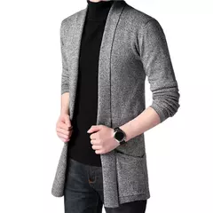 Cardigan de tricô masculino, suéter útil, casaco todo, outono e inverno - Wolf Magazine