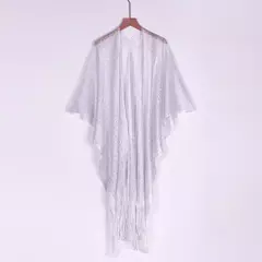 Moda borla ouro bikini cobrir sexy vestido de praia túnicas para mulheres beachwear verão cover-ups kaftan vestido de noite xales - loja online