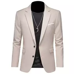 Blazers boutique casuais masculinos, jaqueta monocromática, terno slim fit, casaco de lazer, boutique de moda, novo, 2023 - comprar online