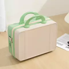 Mão estilo japonês com alça na bagagem, cosméticos para maquiagem, bolsa organizadora de viagem com protetores metálicos 14";;VERDADEIRO;;"Black - loja online