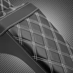 Assento duplo para motocicleta, assento dianteiro e traseiro para passageiro, assento para harley softail low rider fxlr fxlrs sport glide flsb 2018-up