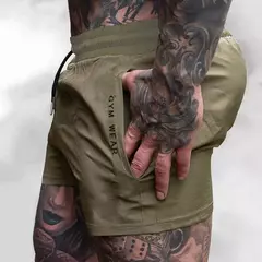 Imagem do Calça de treino respirável masculina, calção de ginástica, moletom fino, esportes de maratona, moda verão 2024