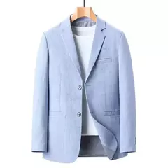 Blazer fino de negócios masculino, roupas casuais, casacos sólidos, moda masculina, blazers slim, roupa de homem, 4XL, novo, primavera - Wolf Magazine