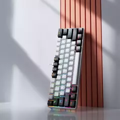 MUCAI-MK61 USB Teclado Mecânico Gaming, Interruptor Vermelho, RGB Backlit, Hot Swappable, 61 Chaves, Com Fio, Cabo Destacável - Wolf Magazine