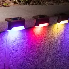 Impermeável LED Solar Stair Light, Jardim ao ar livre Passagem Pátio Terraço Guardrail Step Light, Luz Paisagem, 1 Pc, 4 Pcs, 10 Pcs, 20Pcs