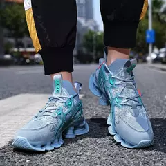Novo design lâmina tênis de corrida dos homens amortecimento meia adolescente ao ar livre jogging zapatillas calçados na moda alta qualidade
