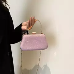 Saco de noite luxuoso para mulheres, alto design, banquete de festa, saco de glitter para senhoras, embreagem do casamento, bolsa de ombro, bolsa de corrente, marca - Wolf Magazine