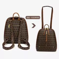 Mochila de couro urbano para mulheres, impressão estética, palavra Bagpack, sacos de viagem bonitos, moda de luxo, menina sacos, designer - Wolf Magazine