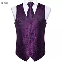 Festa de casamento ouro colete paisley floral jacquard colete masculino 4 pçs colete gravata lenço anel hanky abotoaduras conjunto dibangu - comprar online