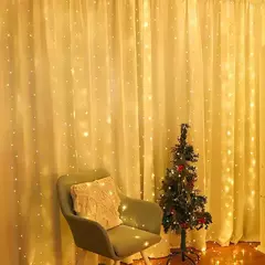 Imagem do Natal USB Powered LED Curtain String Lights, Wedding Fairy Lights, Decoração de acampamento, Guirlanda para o ano novo