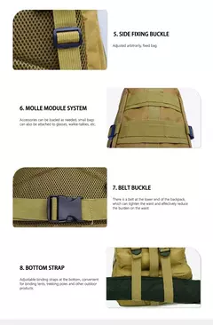 Imagem do Classic Tactical Camouflage Nylon Backpack, Travel Sports Bag, Escalada ao ar livre, caça, pesca, caminhadas, 3P Pack