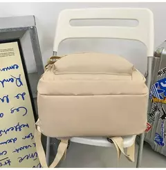 Imagem do Mochila de pano Oxford de grande capacidade para meninos e meninas, mochila leve, bolsa de estudante retrô, europeia e americana, escola secundária