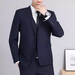 Casaco de terno formal masculino, um botão, preto, azul, vermelho, slim fit, blazer de moda, jaqueta casual, roupas masculinas - loja online