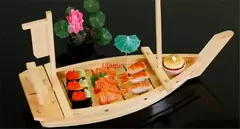 Artesanal De Madeira Japonesa Sushi Barcos, Bandeja De Marisco, Navio Sashimi, Assorted Cold Dish, Restaurante Ferramenta, Grande, 40cm a 90cm - comprar online