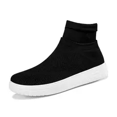Sapatos masculinos de meias de malha alta, sapatos casuais de casal respirável, tênis de plataforma leve, roxo, plus size, 45, 46, venda quente na internet