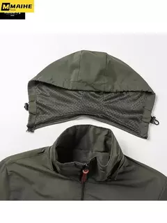 Gorpcore jaqueta masculina militar tático caça jaqueta outono casual à prova dwindproof água blusão casaco masculino bolso roupas de trabalho - loja online