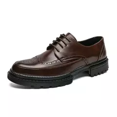 WAERTA-Sapatos formais de couro de negócios, sapatos casuais masculinos com terno, top baixo, moda casamento sólido, sapatos Oxford Pointed Office, qualidade na internet