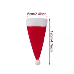 Feliz natal decoração 2023 natal talheres saco titular chapéu de natal garfo faca saco ornamento decoração de natal