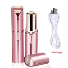 Aparador de sobrancelha elétrico portátil para mulheres, mini depilador, batom, remoção de pêlos faciais, ferramenta indolor - comprar online
