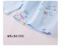 Imagem do Conjunto de Pijamas Anime infantil, Roupa das Meninas, Roupa Confortável, Homewear das Meninas, Minha Melody, Sanrio, Pochacco, Cinnamoroll, Kuromi