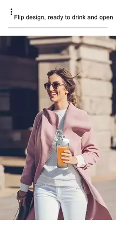 Imagem do Grande capacidade portátil Juicer Cup, poderoso motor, rápido agitando misturador liquidificador, copo de mistura ao ar livre, 600ml, lâmina de 10 folhas, 4000mAh, novo