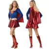 Superwoman Cosplay Costumes para crianças, vestido de super-herói, Halloween Costume, Shoe Covers Suit para meninas
