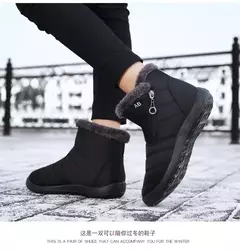Mulheres Botas Watarproof Ankle Boots Para As Mulheres Sapatos de Inverno Manter Botas de Neve Quente Feminino Zipper Botines Botas Inverno Mujer - Wolf Magazine