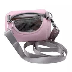 Gaiola para animais de estimação, acessórios de corpo cruzado, design de cilindro, macio, prático, casa, viagem, portátil, esquilo, malha visível, bolsa de transporte de hamster - comprar online