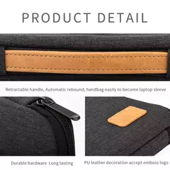 Imagem do Laptop Sleeve bag 14 15.6 Polegada Notebook Bolsa Para Macbook HP Dell Acer À P