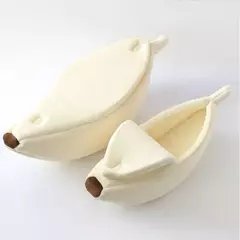Banana gato cama casa engraçado bonito aconchegante gato esteira camas quente durável portátil pet cesta canil cão almofada gato suprimentos multicolorido - comprar online