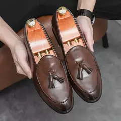 Sapatos formais Tassel para homens, mocassins